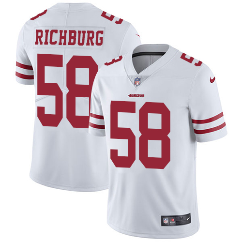 San Francisco 49ers Limited White Men Weston Richburg Road NFL Jersey #58 Vapor Untouchable->women nfl jersey->Women Jersey